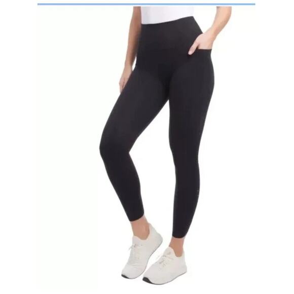 🏃‍♀️ Danskin High Rise Brushed Athletic Leggings - BLACK (Size M) - Picture 2 of 8